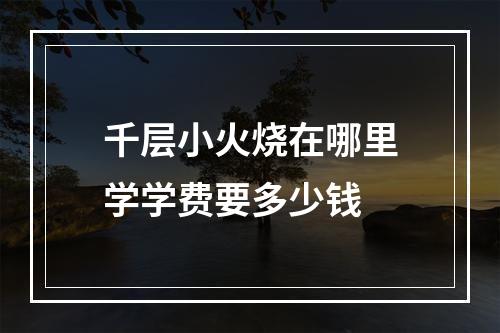 千层小火烧在哪里学学费要多少钱