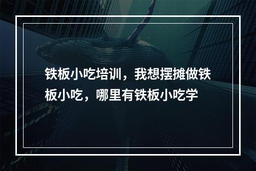 铁板小吃培训，我想摆摊做铁板小吃，哪里有铁板小吃学