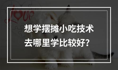 想学摆摊小吃技术去哪里学比较好？