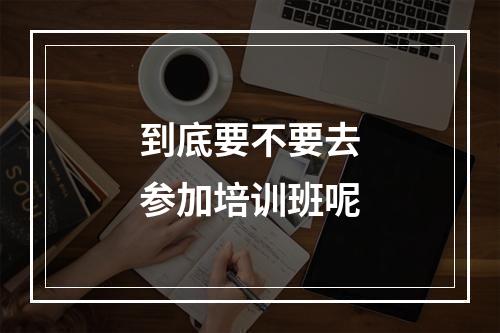 到底要不要去参加培训班呢