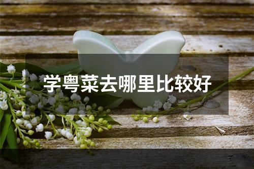 学粤菜去哪里比较好