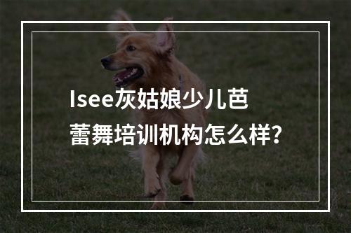 Isee灰姑娘少儿芭蕾舞培训机构怎么样？