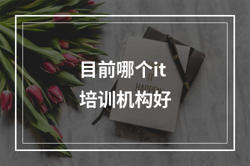 目前哪个it培训机构好