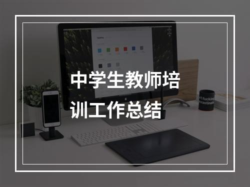 中学生教师培训工作总结