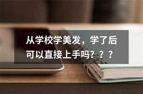 从学校学美发，学了后可以直接上手吗？？？