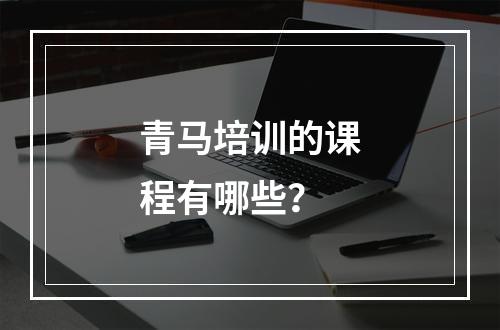 青马培训的课程有哪些？