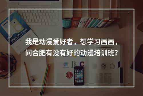 我是动漫爱好者，想学习画画，问合肥有没有好的动漫培训班？