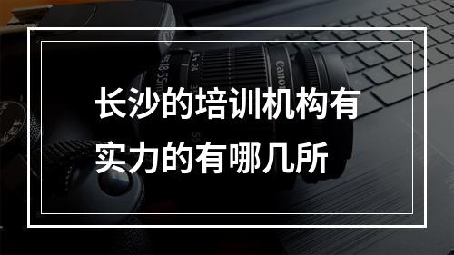 长沙的培训机构有实力的有哪几所