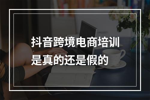 抖音跨境电商培训是真的还是假的