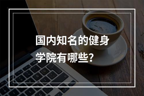 国内知名的健身学院有哪些？