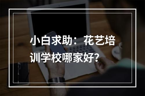 小白求助：花艺培训学校哪家好？