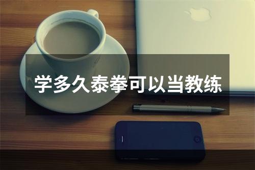 学多久泰拳可以当教练