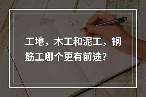 工地，木工和泥工，钢筋工哪个更有前途？