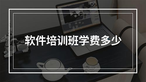 软件培训班学费多少