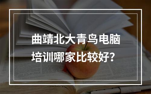 曲靖北大青鸟电脑培训哪家比较好？