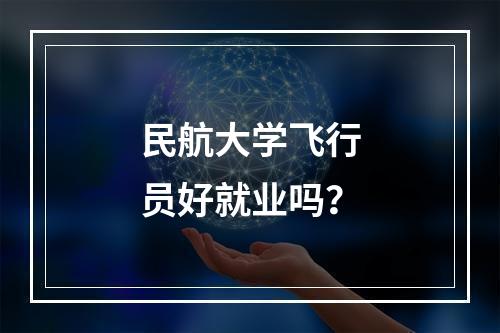 民航大学飞行员好就业吗？