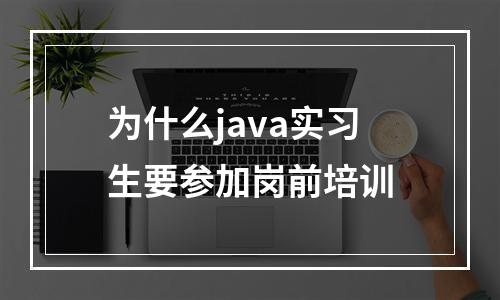 为什么java实习生要参加岗前培训