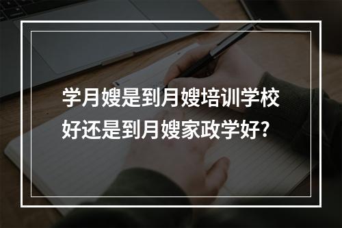 学月嫂是到月嫂培训学校好还是到月嫂家政学好?