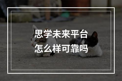 思学未来平台怎么样可靠吗