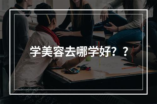 学美容去哪学好？？