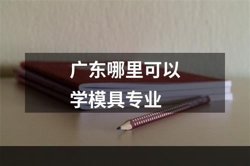 广东哪里可以学模具专业