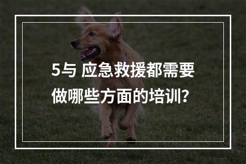 5与 应急救援都需要做哪些方面的培训？