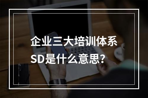 企业三大培训体系SD是什么意思？