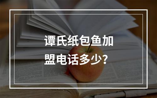 谭氏纸包鱼加盟电话多少？