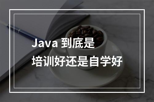 Java 到底是培训好还是自学好