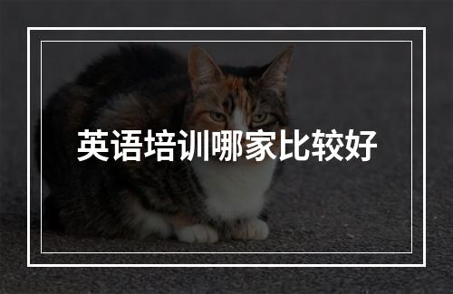 英语培训哪家比较好