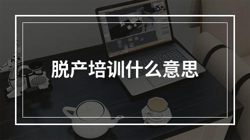 脱产培训什么意思