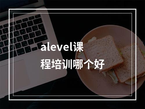 alevel课程培训哪个好