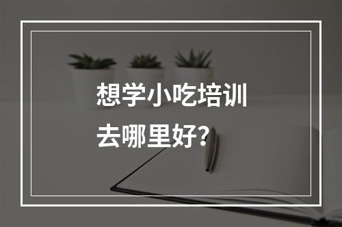 想学小吃培训去哪里好？