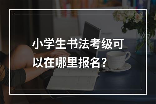 小学生书法考级可以在哪里报名？