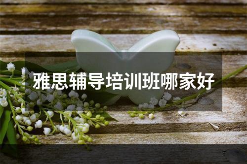 雅思辅导培训班哪家好