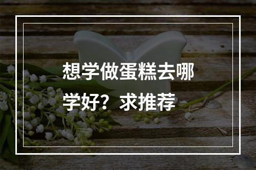 想学做蛋糕去哪学好？求推荐