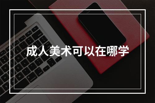 成人美术可以在哪学