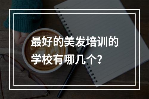 最好的美发培训的学校有哪几个？