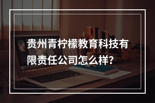 贵州青柠檬教育科技有限责任公司怎么样？