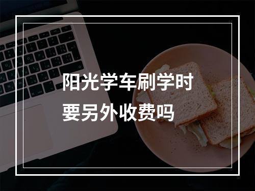 阳光学车刷学时要另外收费吗