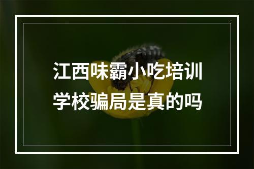 江西味霸小吃培训学校骗局是真的吗