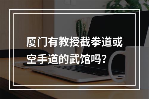 厦门有教授截拳道或空手道的武馆吗？