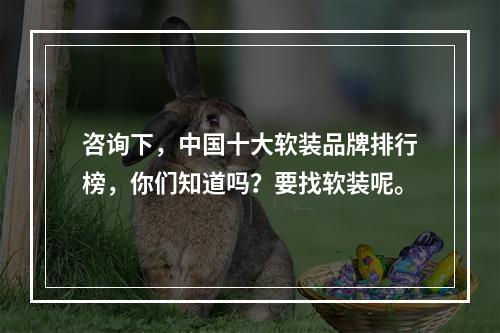 咨询下，中国十大软装品牌排行榜，你们知道吗？要找软装呢。