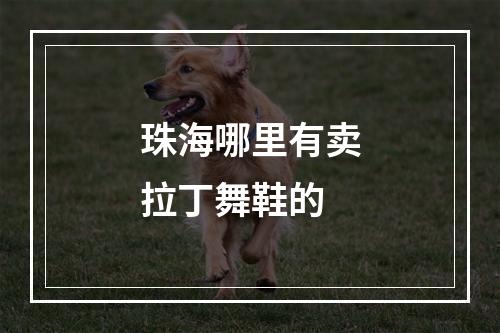 珠海哪里有卖拉丁舞鞋的