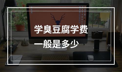 学臭豆腐学费一般是多少