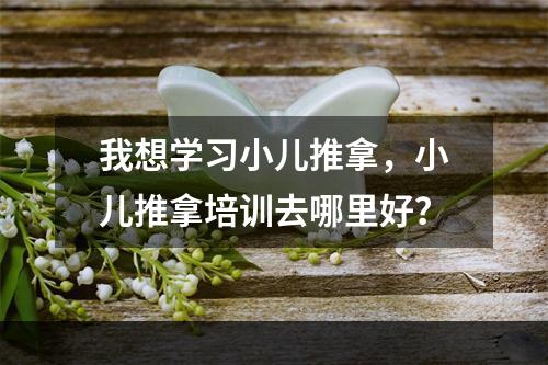 我想学习小儿推拿，小儿推拿培训去哪里好？