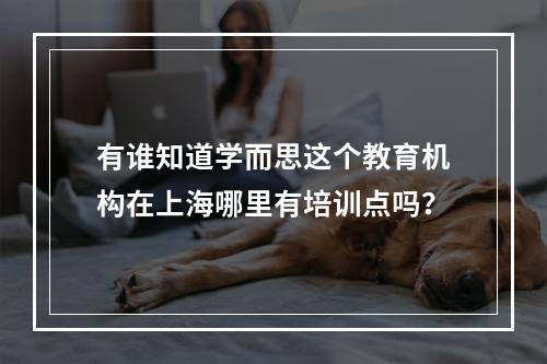 有谁知道学而思这个教育机构在上海哪里有培训点吗？