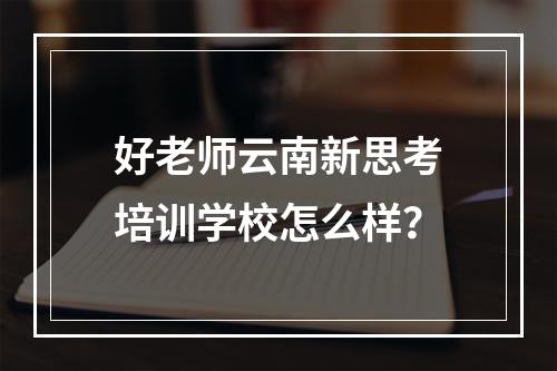 好老师云南新思考培训学校怎么样？