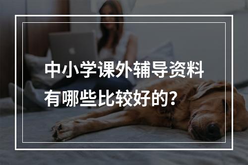 中小学课外辅导资料有哪些比较好的？