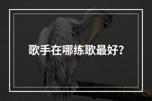 歌手在哪练歌最好？